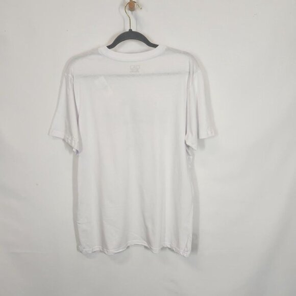 Miami Short Sleeve Crewneck Collegiate Printed Graphic Tee in White -‎ Size L - Picture 3 of 7